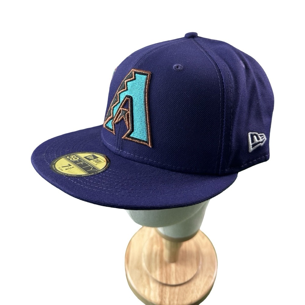 Arizona Diamondbacks Purple Route 66 Patch New Era 59FIFTY Fitted Hat 7 3/4